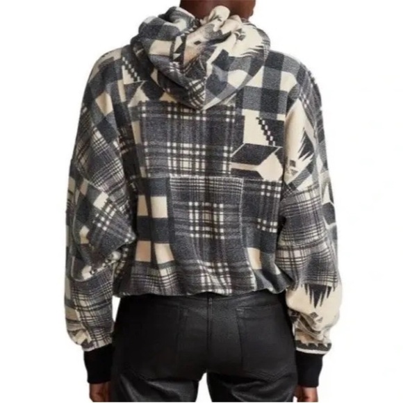 Polo Ralph Lauren Large Hoodie Patchwork Geometric Aztec Multi NWT - Picture 3 of 8